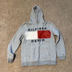 Tommy Hilfiger Gray and Red Hoodie